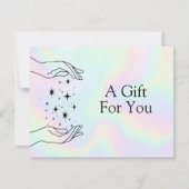 Carte Healing Hands Holographic Gift Certificate (Devant)
