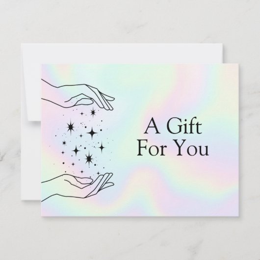 Carte Healing Hands Holographic Gift Certificate (Devant)