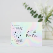 Carte Healing Hands Holographic Gift Certificate (Debout devant)