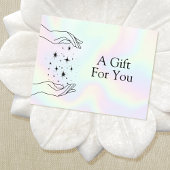 Carte Healing Hands Holographic Gift Certificate