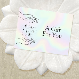 Carte Healing Hands Holographic Gift Certificate