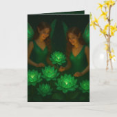 Carte Healing Message Growth Renewal and Calm (Fleur jaune)