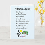 Carte Healing Nature - un poème amusant (Fleur jaune)