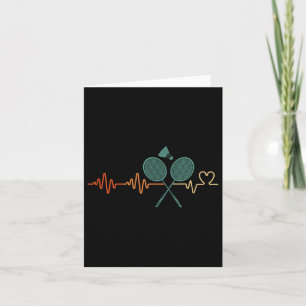 Carte Hearbeat Volant de badminton Racket Retro Player G