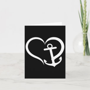 Carte Heart Ancre Love Nautique Océan navigation