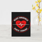 Carte Heart Disease Awareness (Fleur jaune)