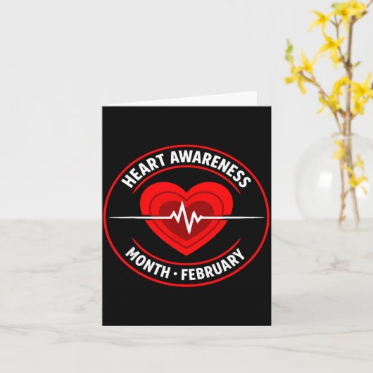 Carte Heart Disease Awareness  (Fleur jaune)