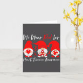 Carte Heart Disease Awareness Gnome (Fleur jaune)