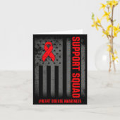 Carte Heart Disease Awareness Month Open Heart Diseases  (Fleur jaune)