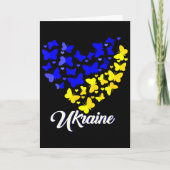 Carte Heart Heart Ukraine Shirt Butterfly I Stand With U (Devant)