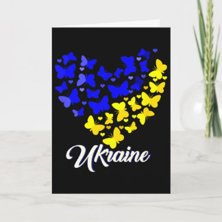 Carte Heart Heart Ukraine Shirt Butterfly I Stand With U