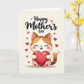 Carte Heart Image Loving Mothers Day Card (Fleur jaune)
