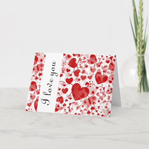 Carte HEART motif ART 7 + Je vous aime