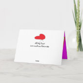 Carte Heart Never dit Goodbye Card (Dos)