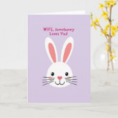 Carte Heart Nose Animal Wife Card (Fleur jaune)