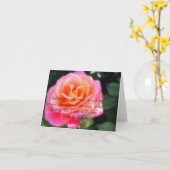 Carte Heart of Gold Rose & Citation (Fleur jaune)
