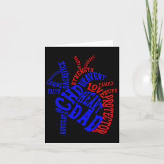 Carte Heart Papa Chd Congénitale Malformation cardiaque 
