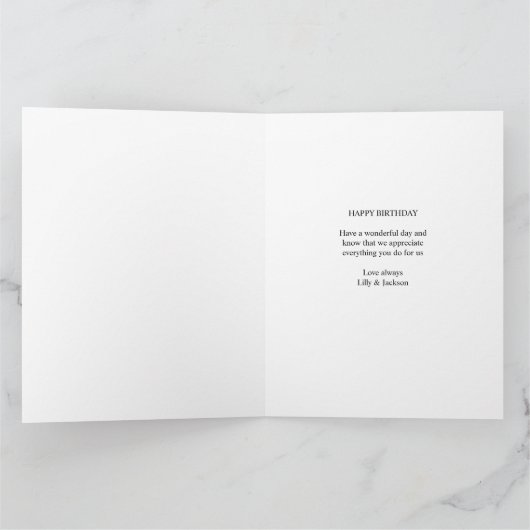 Carte Heart Photo Collage Love Script Birthday Card (Intérieur)