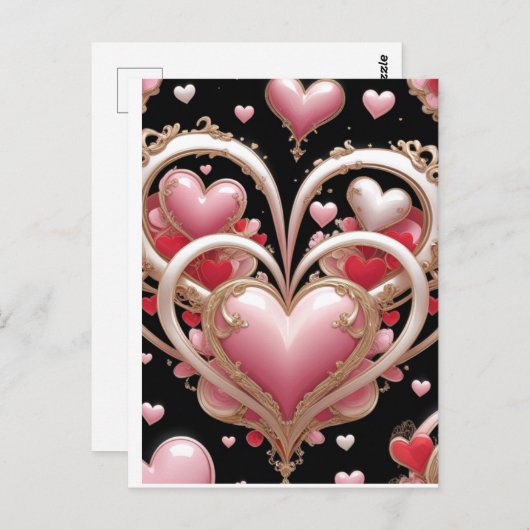 Carte Heart Post (Devant / Derrière)