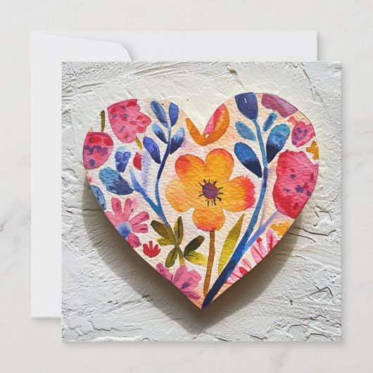 Carte Heart Valentine's Day (Devant)