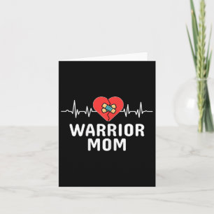 Carte Heart Warrior Mom Chd Tee Maladie cardiaque congén