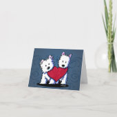 Carte Heart Westie Duo (Devant)