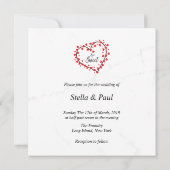 Carte Heart with Hearts Love is Sweet Quote Design (Dos)