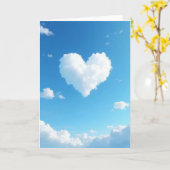 Carte Heartfelt Cloudscape Love Card (Fleur jaune)
