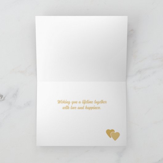 Carte Heartfelt Custom Engagement  (Intérieur)