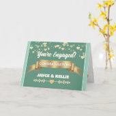Carte Heartfelt Custom Engagement  (Fleur jaune)