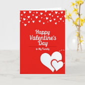 Carte Heartfelt Family Valentines Card (Fleur jaune)