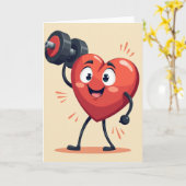 Carte Heartfelt Fitness Fun Card (Fleur jaune)