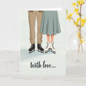 Carte Heartfelt Skaters Love Card (Fleur jaune)