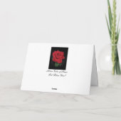 Carte Heartfelt Sympathy Rose Card - Silver Grace (Dos)