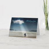 Carte Hearts on a Beach. (Devant)