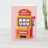 Carte Hearts Pattern Grandma Card (Devant)