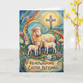Carte Heartwarming Easter Blessings Easter Card (Fleur jaune)