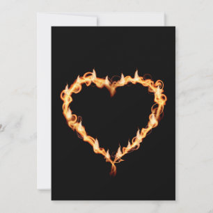 Carte HEAT NOIR HEART fire burning