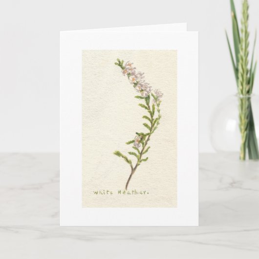 Carte Heather blanche (Devant)