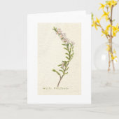 Carte Heather blanche (Fleur jaune)