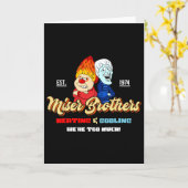 Carte Heating And Cooling Brothers Christmas Retro (Fleur jaune)