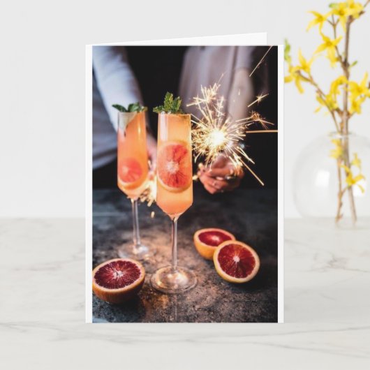 CARTE ***HÉBERGEMENTS EN VACANCES DE NOËL/NOUVELLE ANNÉE (Fleur jaune)