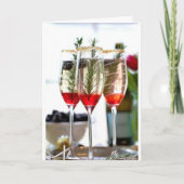 CARTE ***HÉBERGEMENTS EN VACANCES DE NOËL/NOUVELLE ANNÉE (Devant)