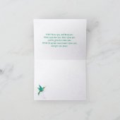 Carte Hébreu de colibri de bénédiction d'Aaronic (Intérieur)