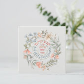 Carte Hébreu Shema Israël Dans Fleur Wreath Prière juive (Debout devant)