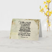 Carte Hébreux 11:6 Sans foi, il est impossible de... (Fleur jaune)