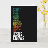 Carte Hébreux 4:15 - Jésus connaît (Fleur jaune)