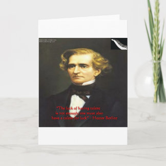 Carte Hector Berliot Citation Chance De Talent Cadeaux &