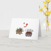 Carte Hedgehog (Fleur jaune)