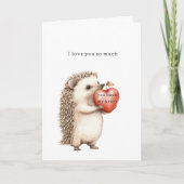 Carte Hedgehog Love So Much (Devant)